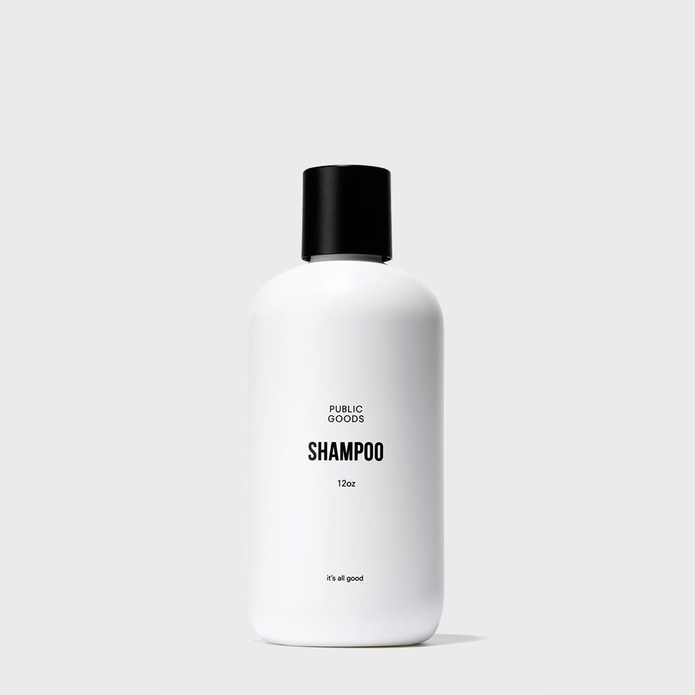 12 ounce bottle of public goods shampoo