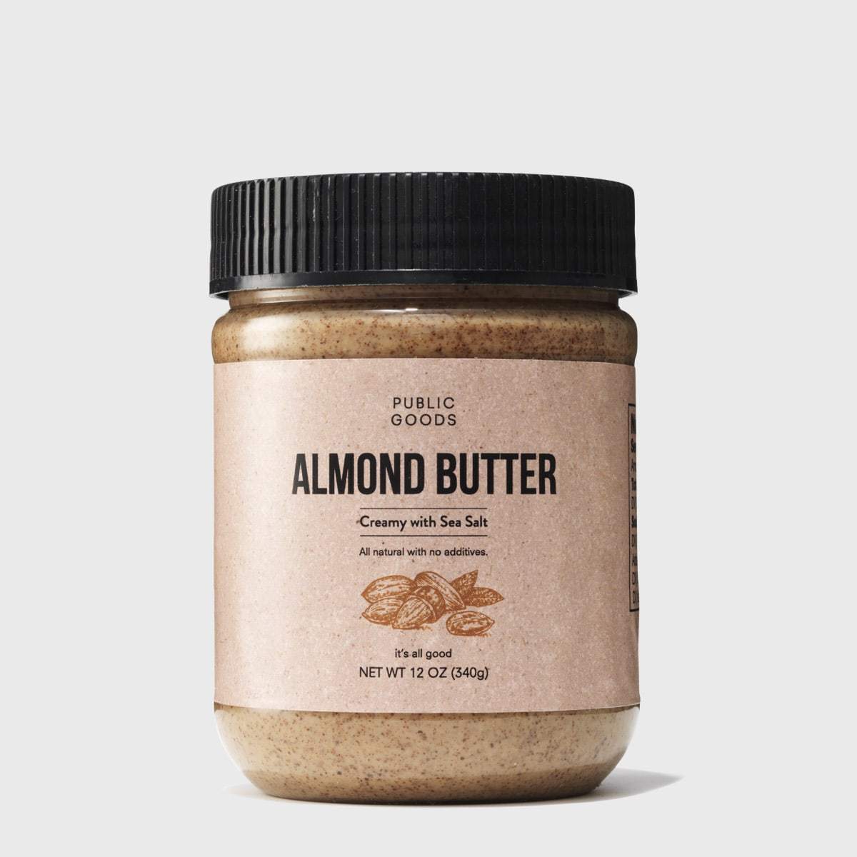 jar of public goods almond butter