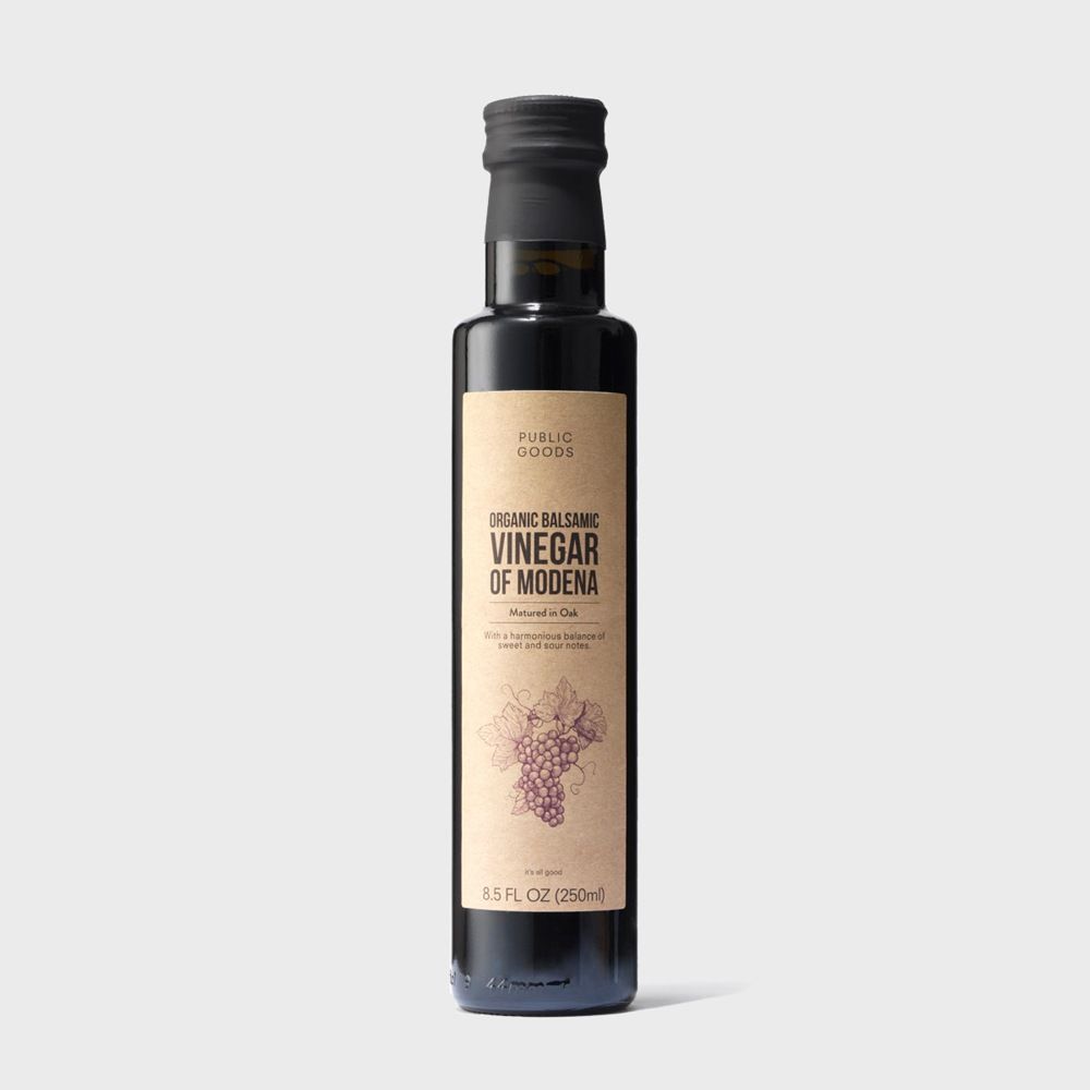 bottle of public goods organic balsamic vinegar