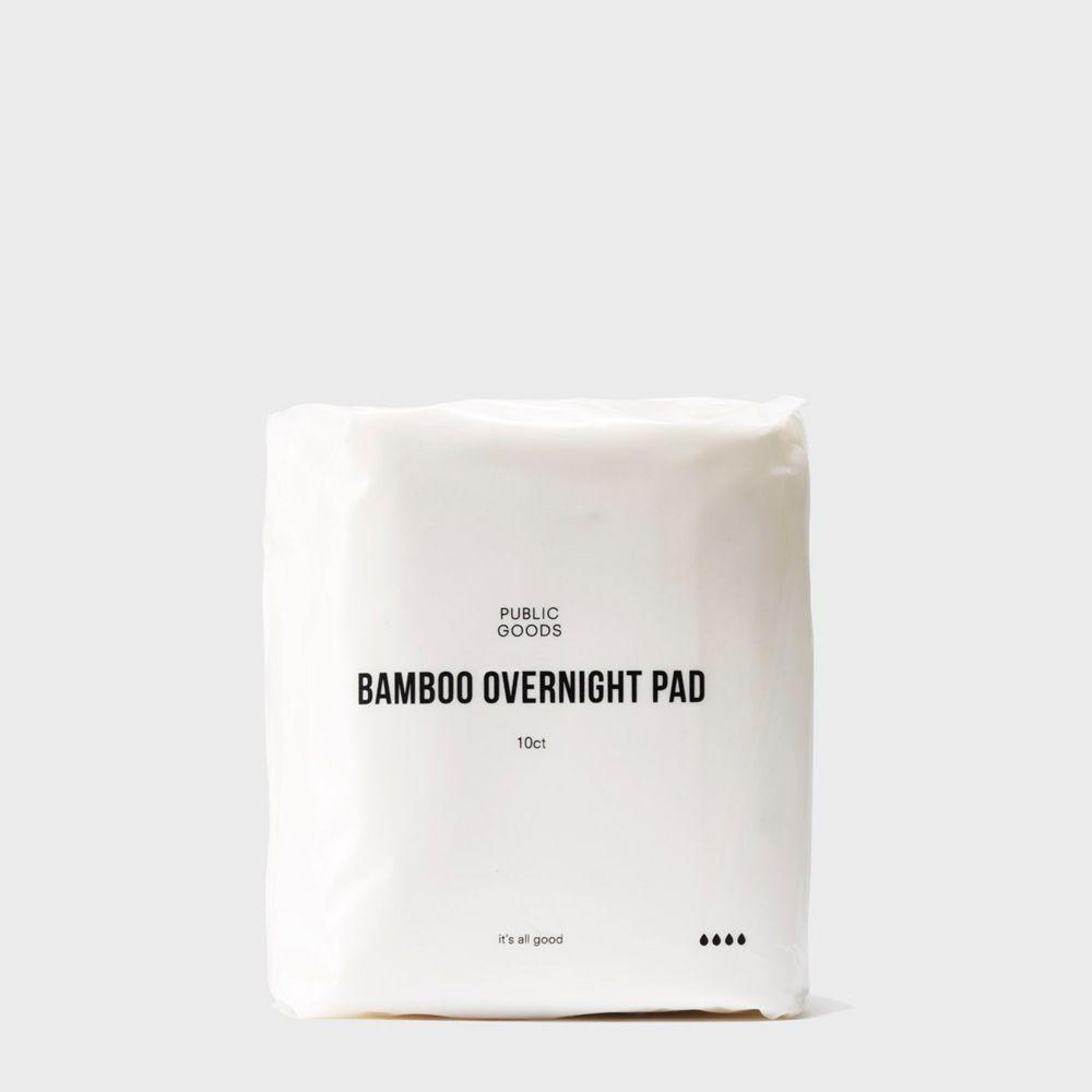 ten pack of bamboo overnight pads