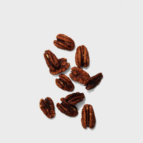 eleven candied pecans