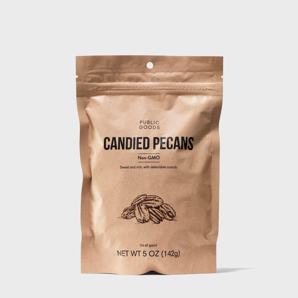 five ounce bag of candied pecans