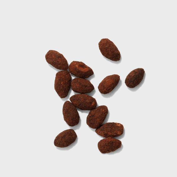 thirteen chocolate covered almonds