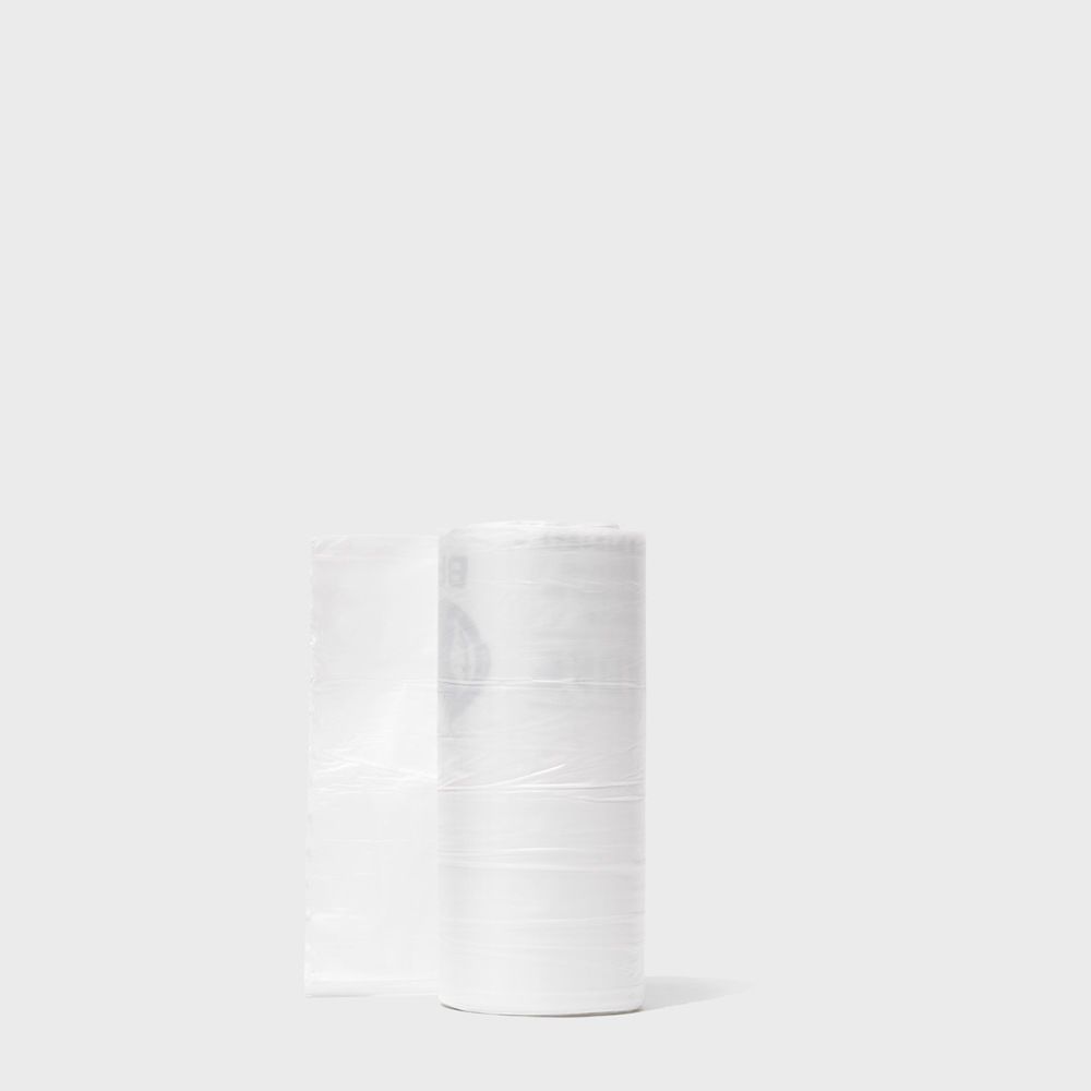 roll of three gallon compostable trash bags