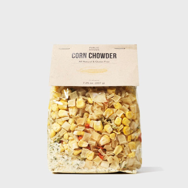 bag of dried corn chowder soup mix