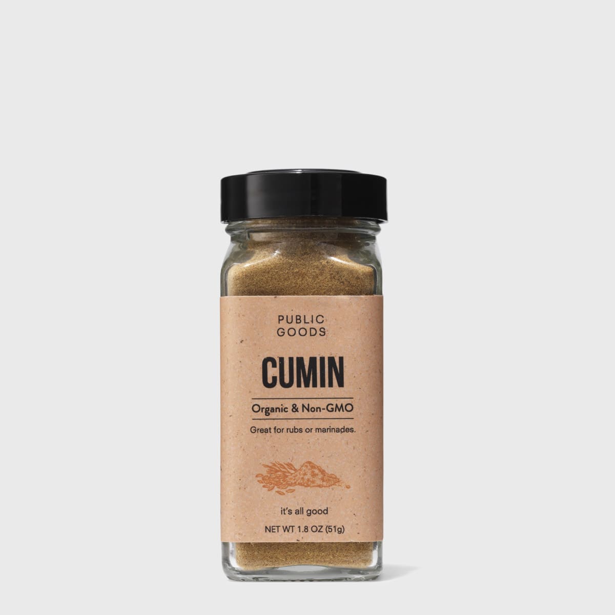 container or ground cumin