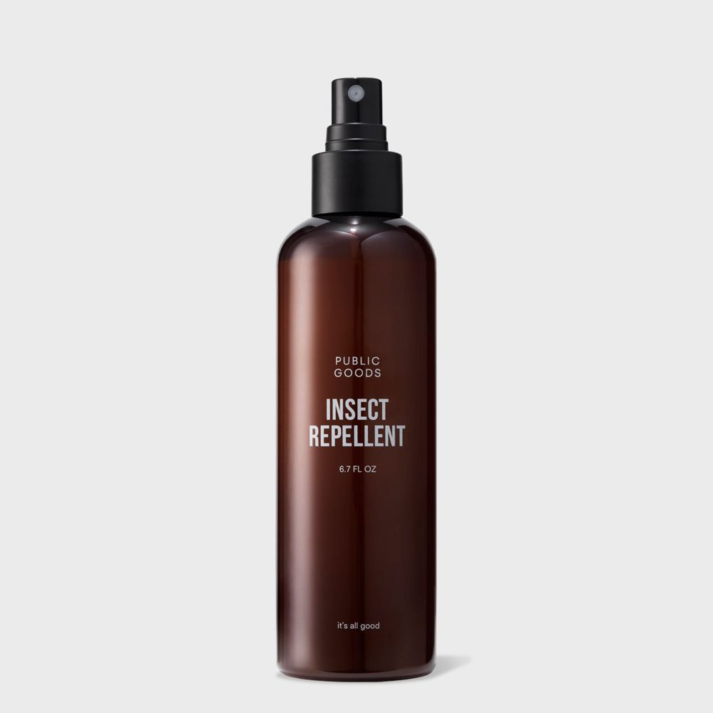 bottle of public goods insect repellent