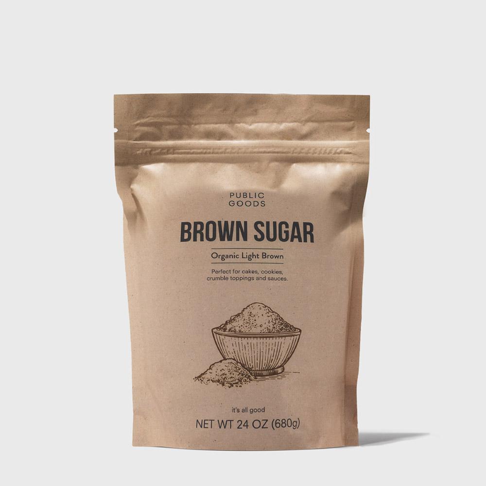 bag of organic brown sugar