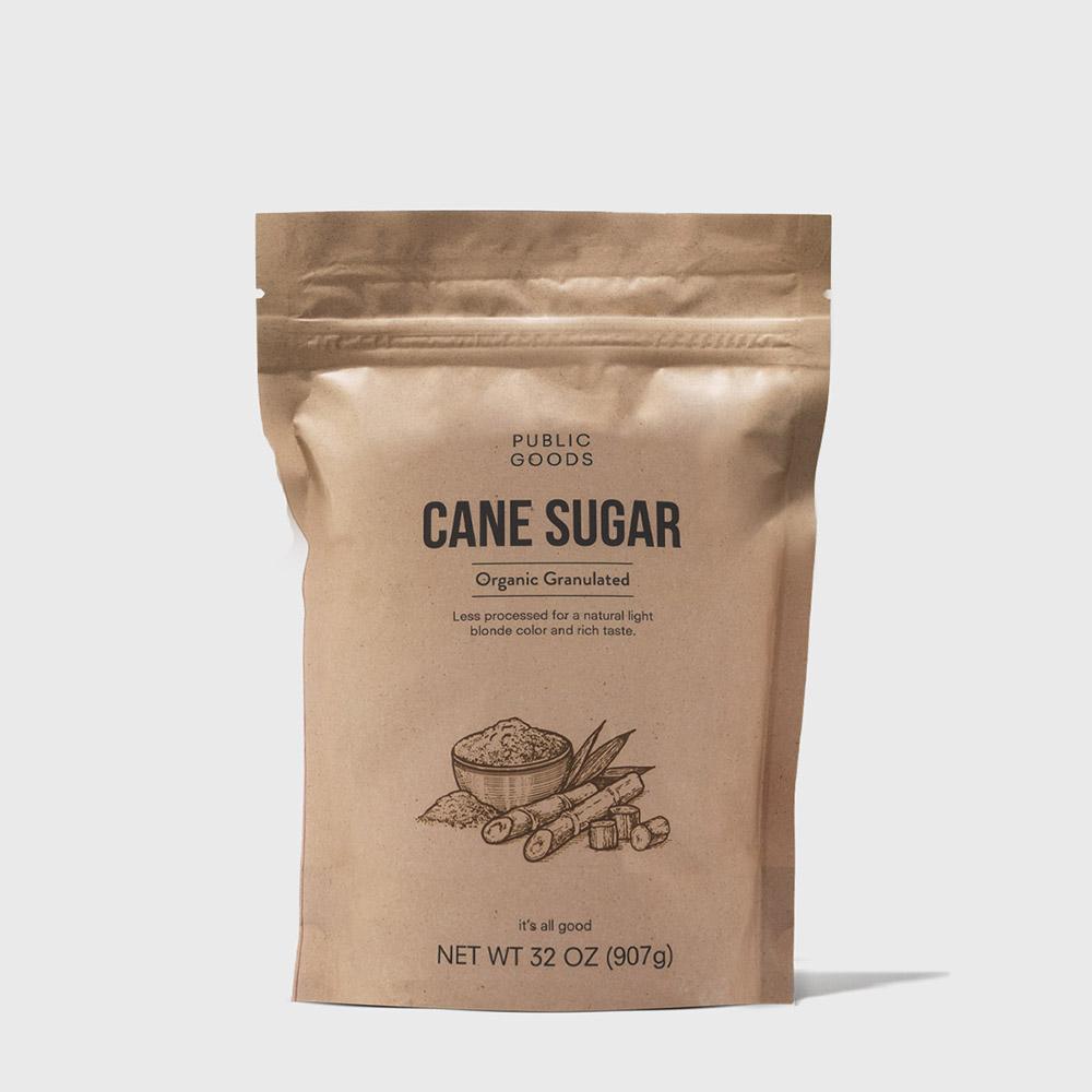 bag of organic cane sugar