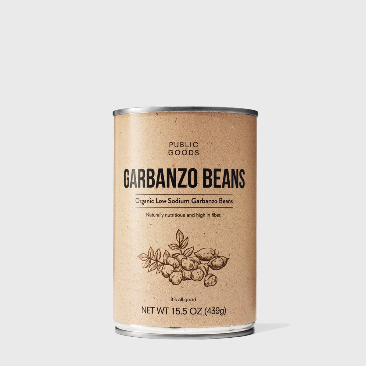 can of organic garbanzo beans