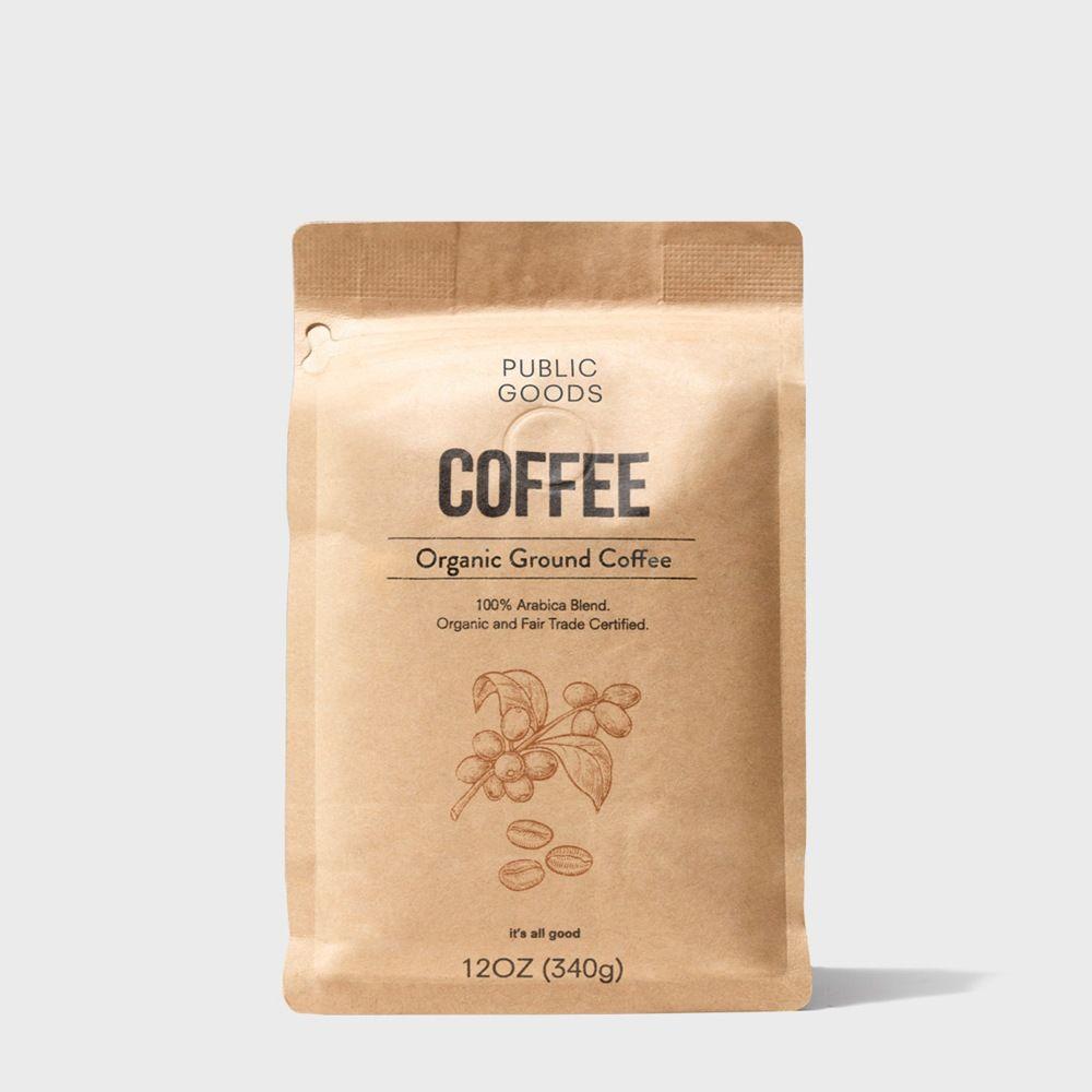 12 ounce bag of organic ground coffee