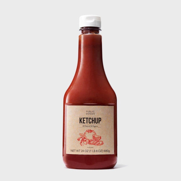 24 ounce bottle of public goods ketchup