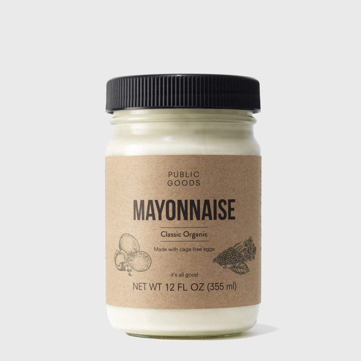 jar of public goods organic mayonnaise