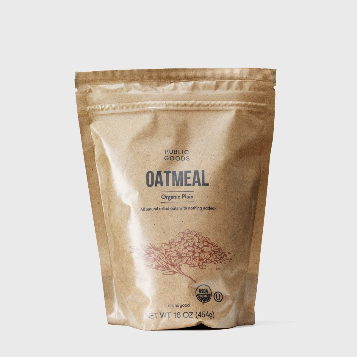 bag of organic rolled oats