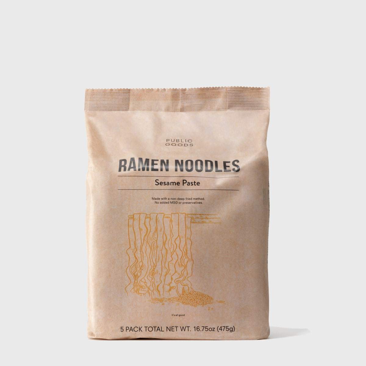 packaged sesame paste ramen noodles