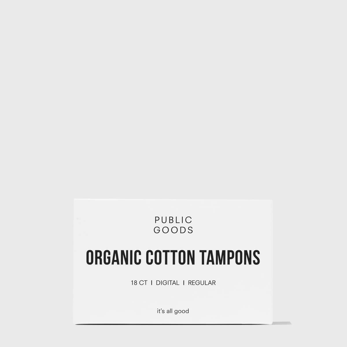 box of organic cotton tampons without applicator