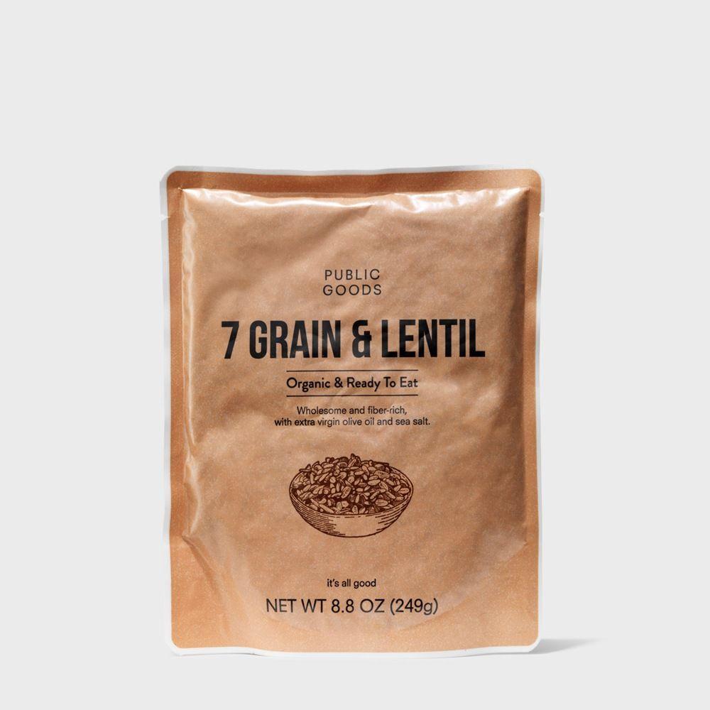 bag of organic seven grain and lentil