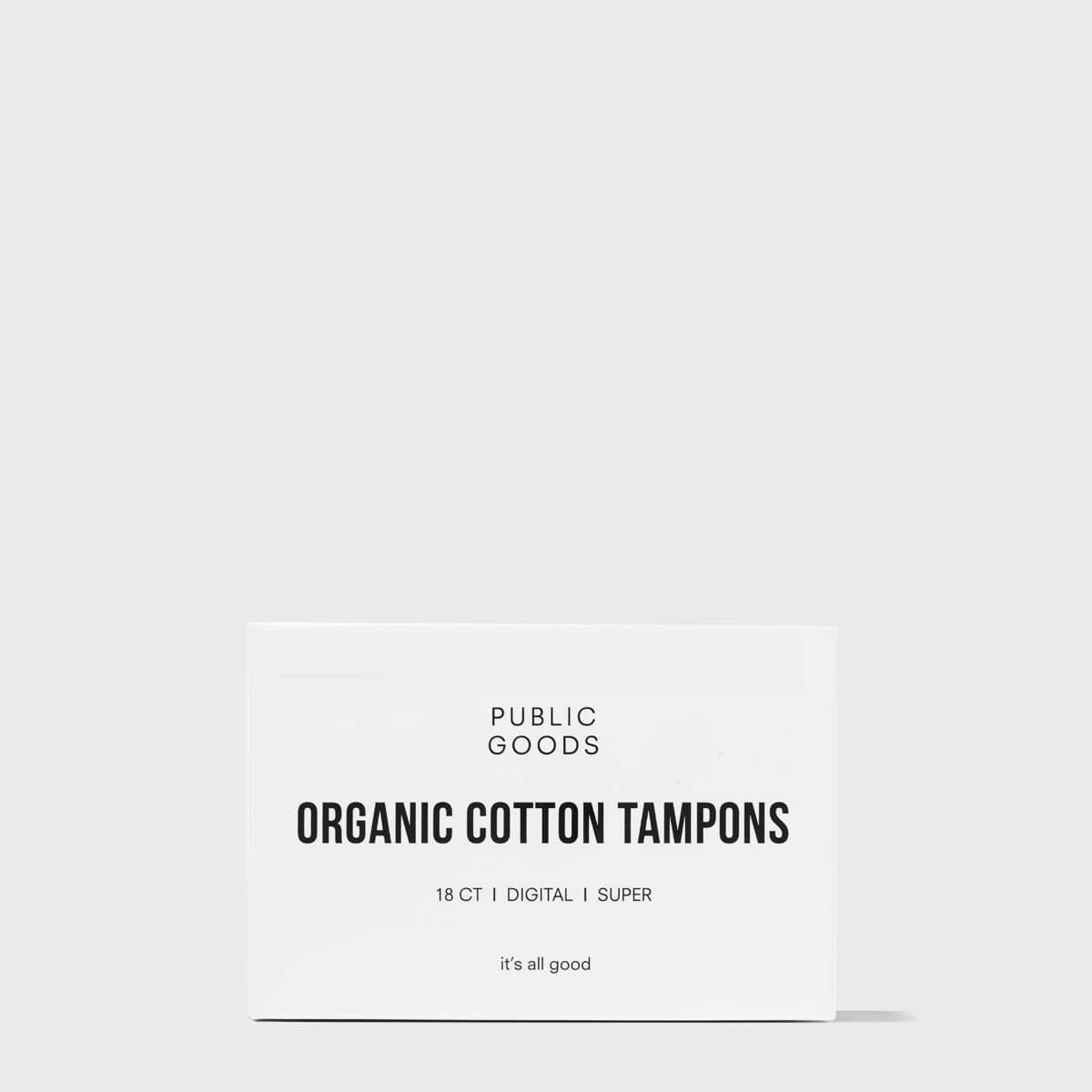 box of super organic cotton tampons without applicator