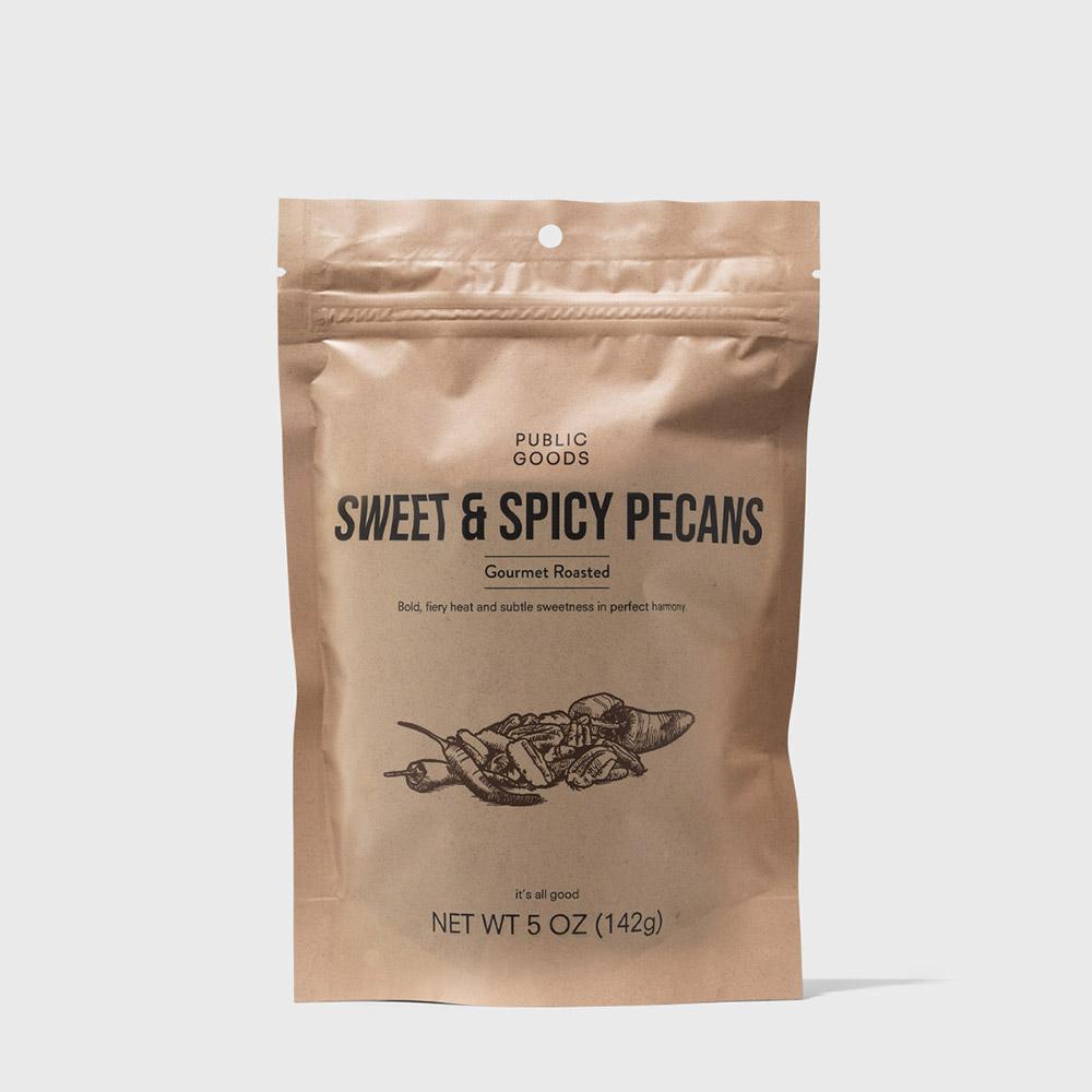 bag of sweet and spicy pecans