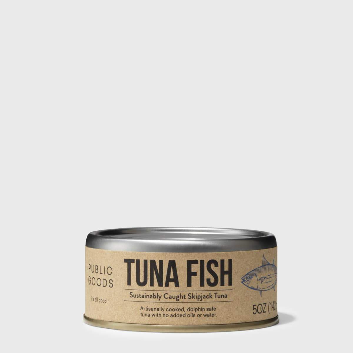 can of public goods skipjack tuna fish