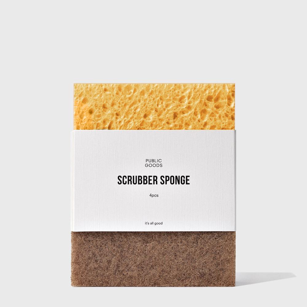 public goods walnut scrubber sponge