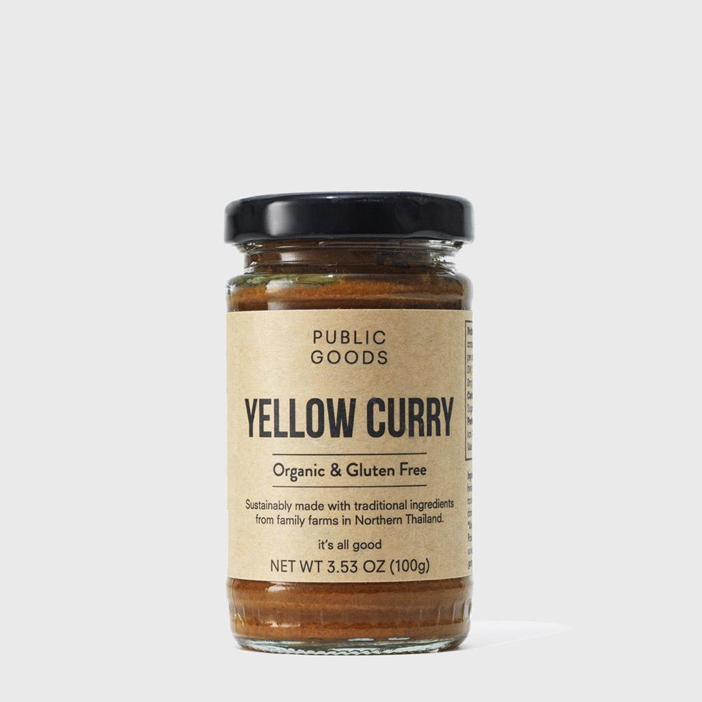 jar of yellow curry paste